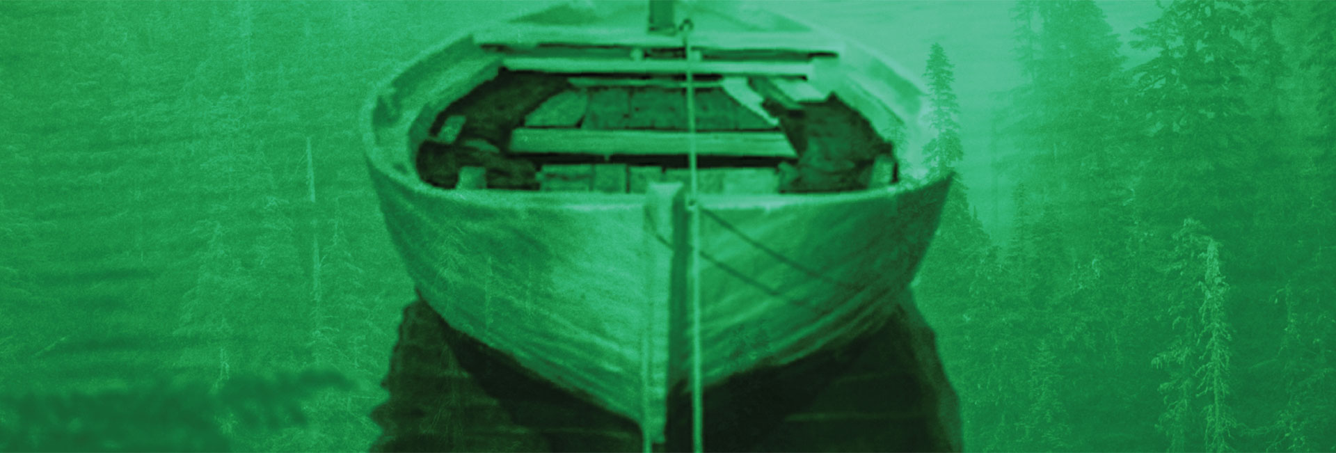 Boat with a green tint
