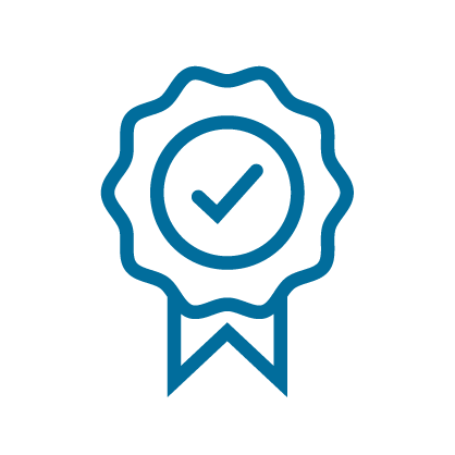 Certification badge icon