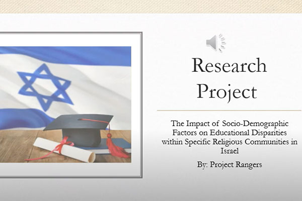 The Impact of Socio-Demographic Factors on Educational Disparities within Specific Religious Communities in Israel - Executive Summary Video