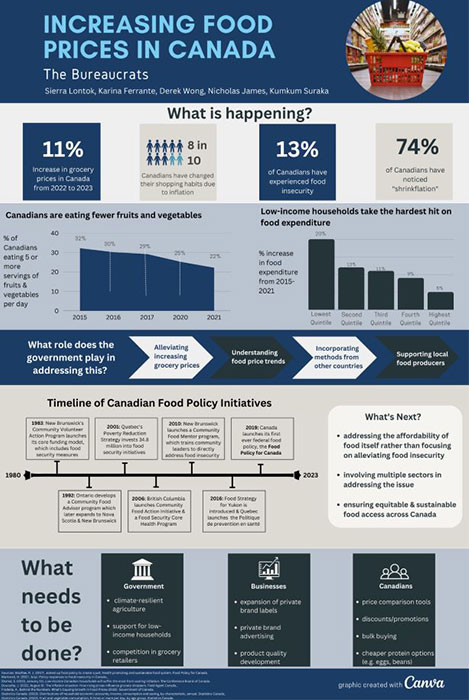 Poster showing a summary of the project research findings