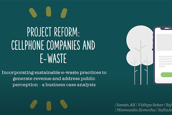 How Mobile Companies Can Incorporate Sustainable E-Waste Strategies to Generate Revenue and Enhance Public Perception - Executive Summary Video