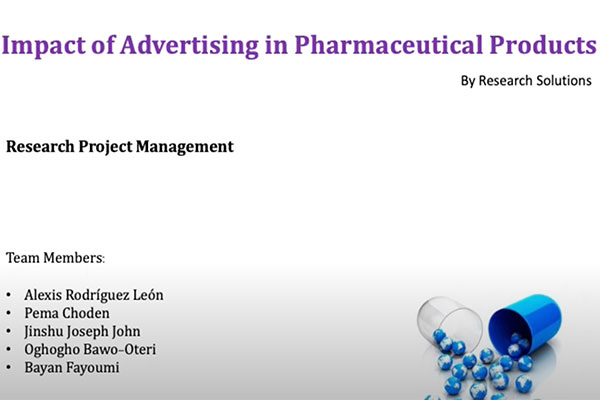 Impact of Advertising in Pharmaceutical Products Video