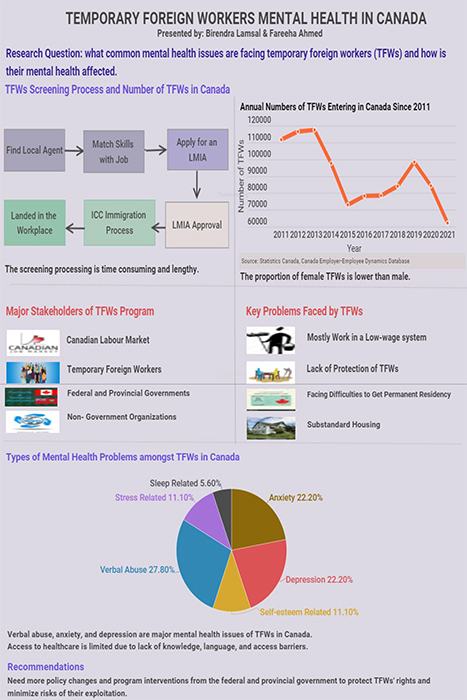 Poster showing a summary of the project research findings